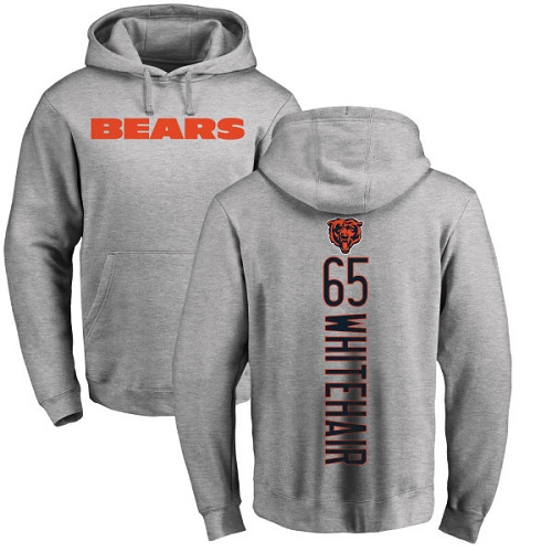 Chicago Bears Men Ash Cody Whitehair Backer NFL Football #65 Pullover Hoodie Sweatshirts->nfl t-shirts->Sports Accessory